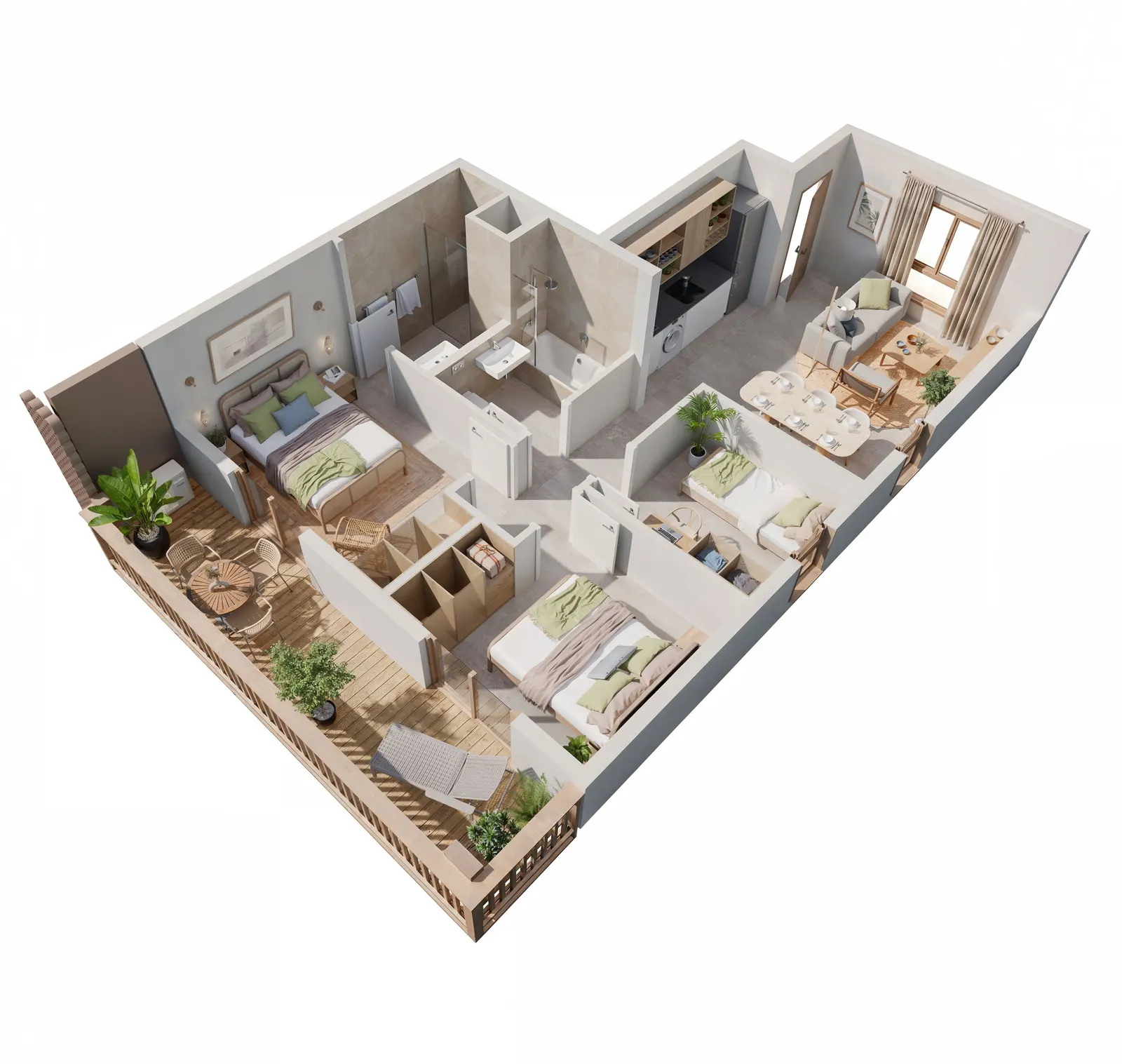 Bustani View, 3-bedroom apartment