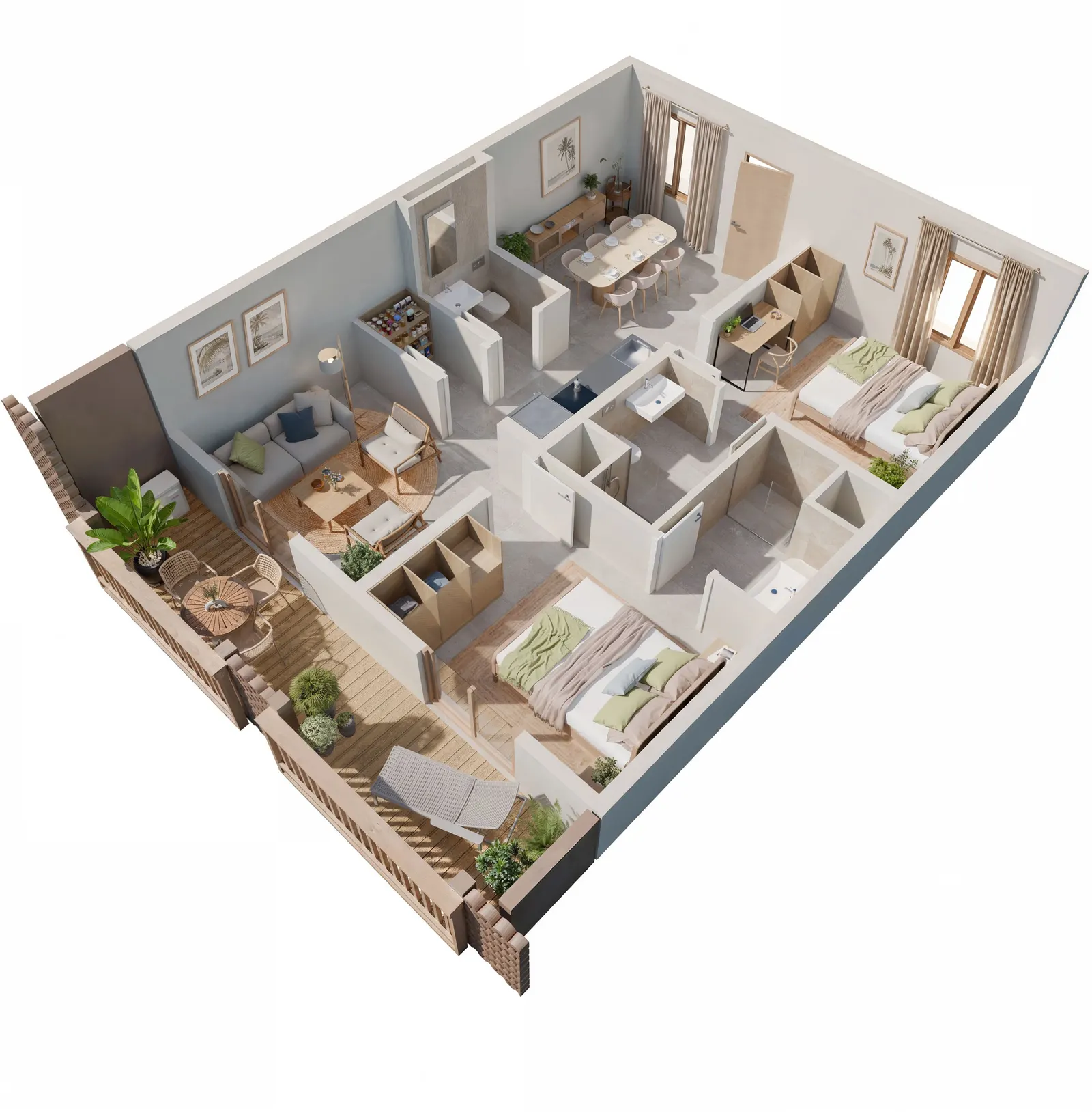 Bustani View, 2-bedroom apartment