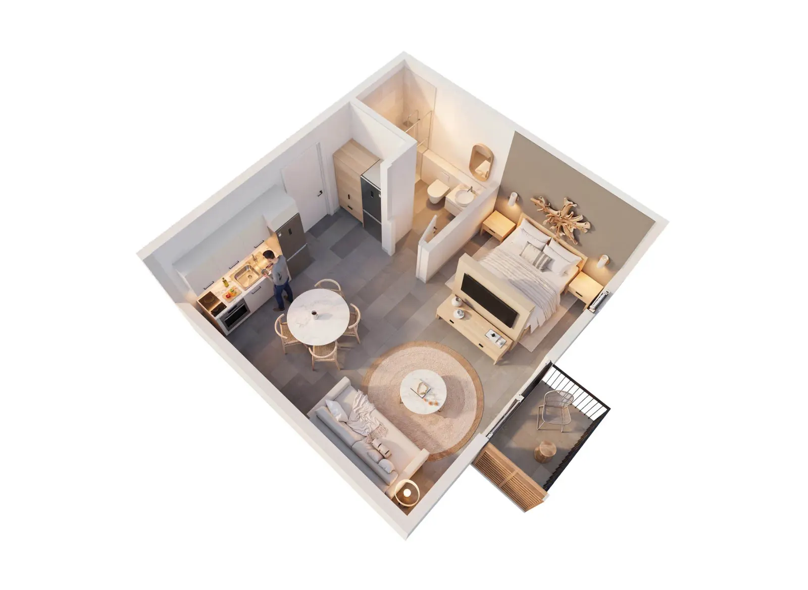 The SOUL Fumba, 1-Schlafzimmer-Wohnung
