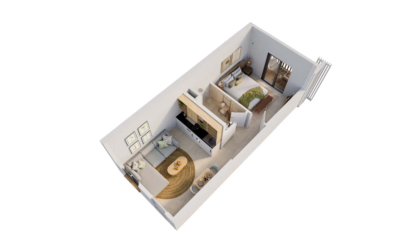 Paje Square, 1-bedroom (type A)