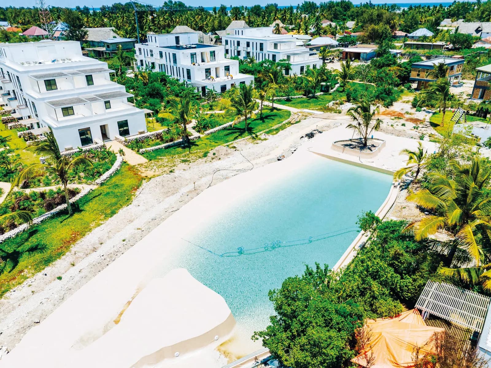 2-bedroom duplex, Lagoon pool of the resort in Paje