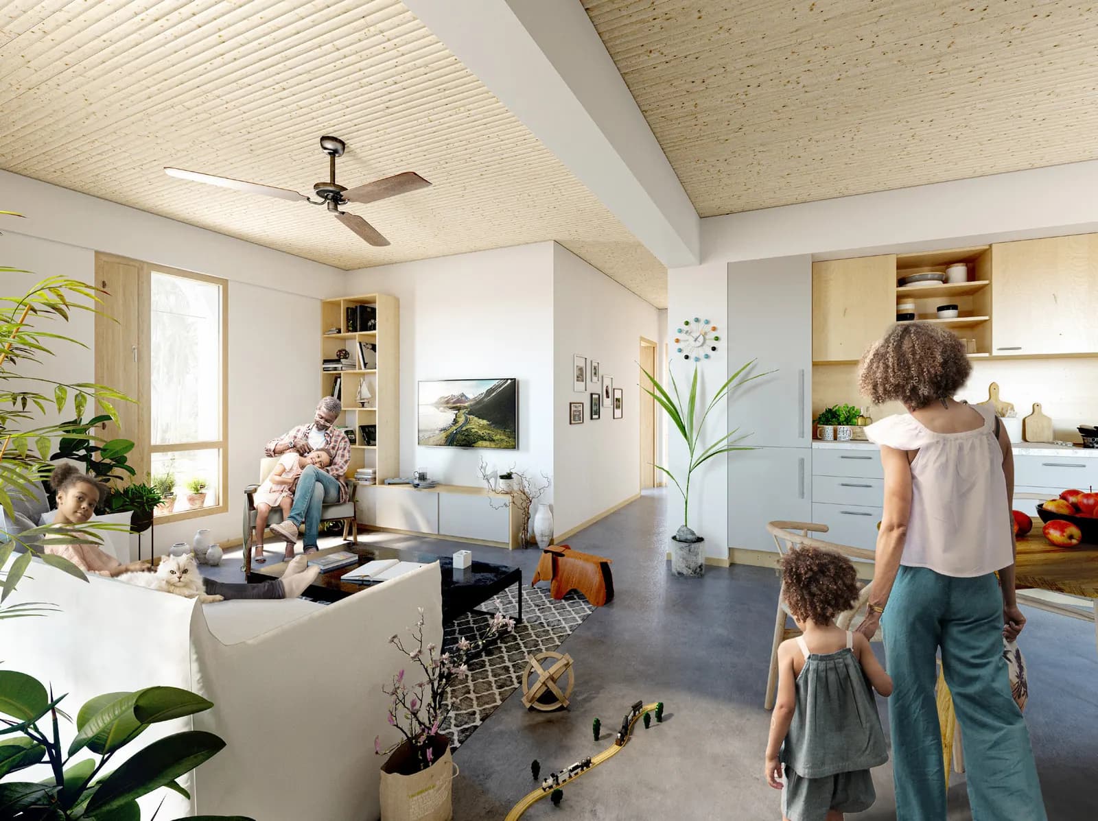 3-Schlafzimmer Chumba Deluxe, Wohnbereich (Beispielrender)