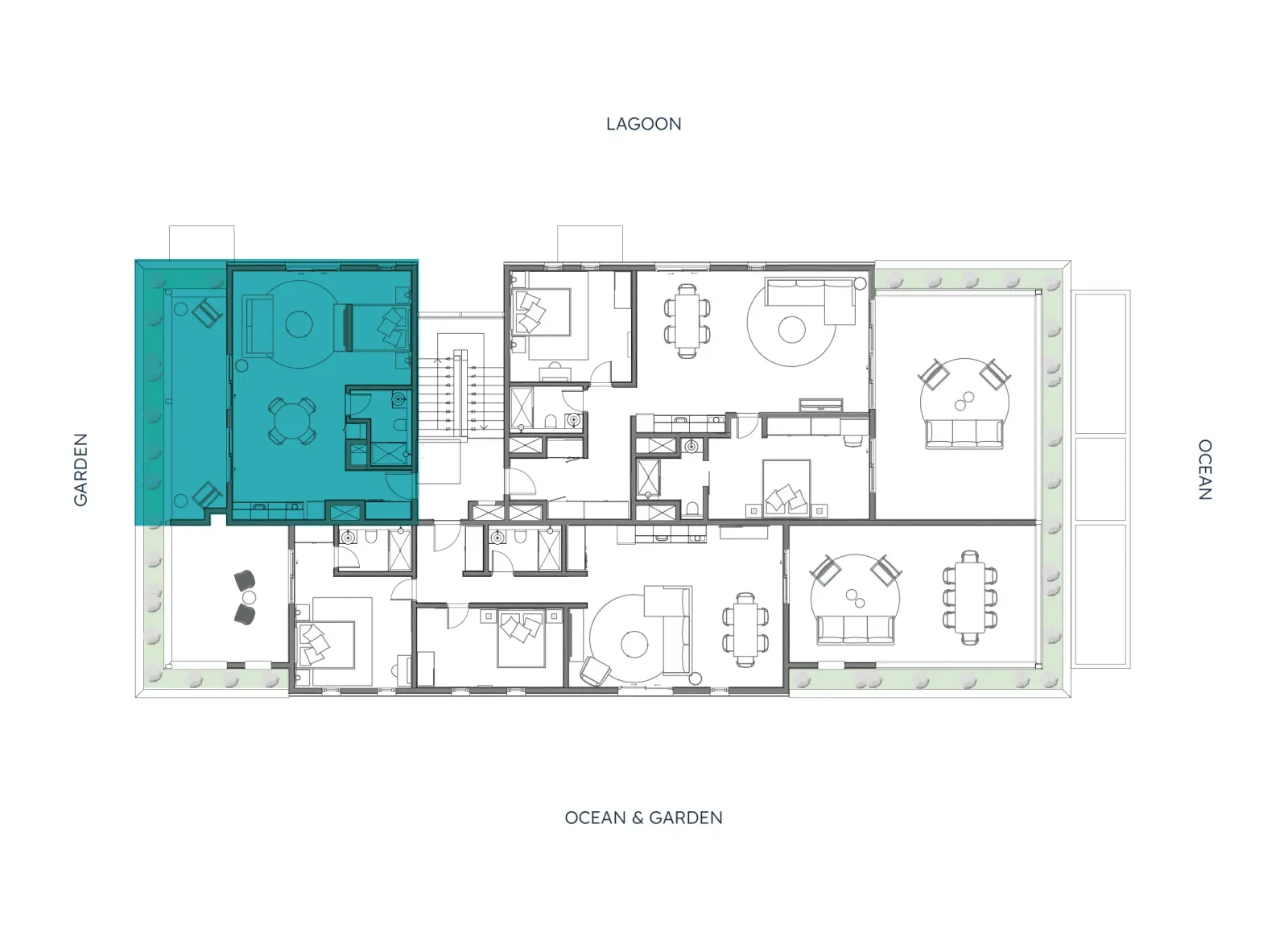 1-bedroom penthouse, Position in the building