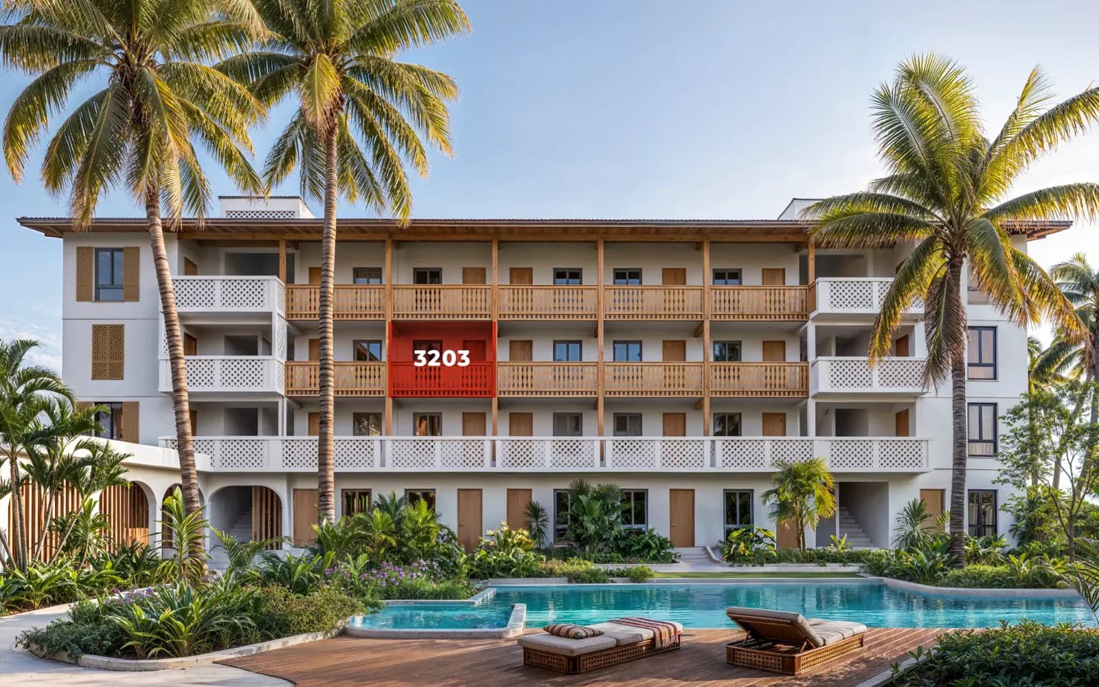 1-bedroom (type A), Building